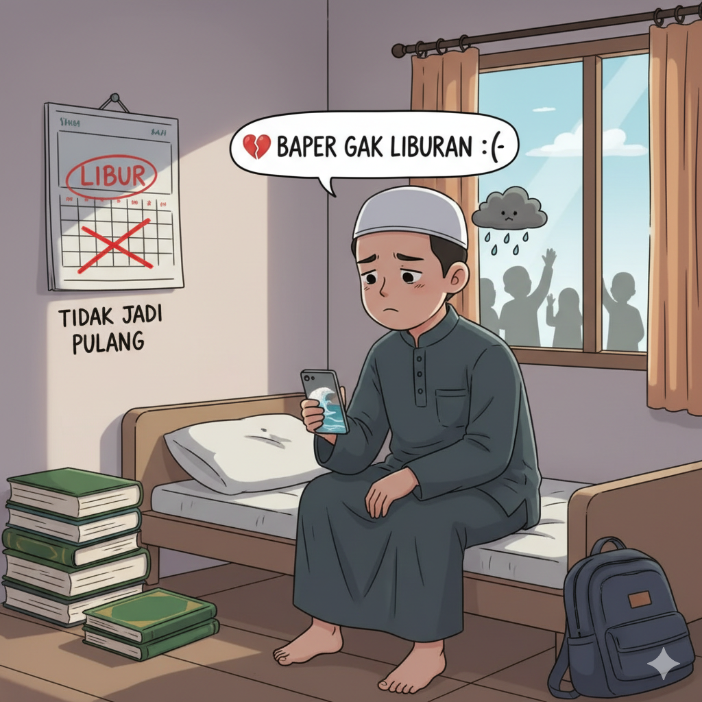 Santri 'Baper' Gara-Gara Nggak Libur? 'Terapi Novel' Jadi Jawabannya